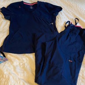 Koi lite scrub set navy blue small